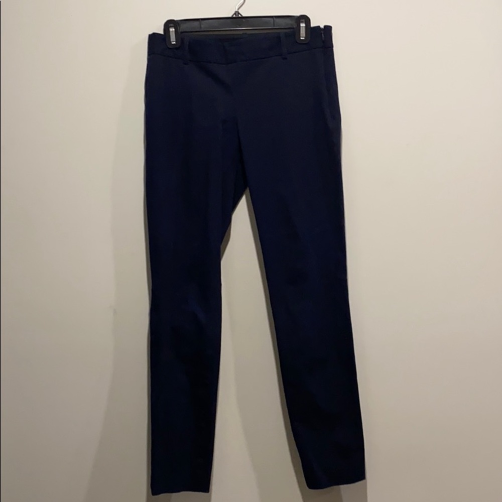 Babaton navy blue straight legged trousers pants